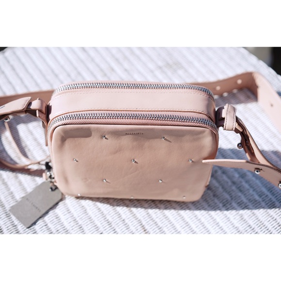 SOLD Allsaints Kathi Leather Studded Crossbody - Picture 2 of 6